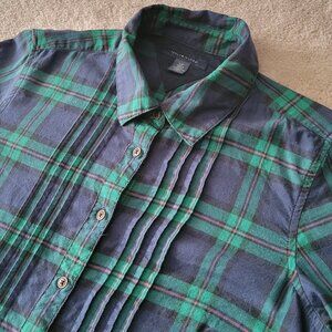 Tommy Hilfiger Plaid Flannel Button Down Shirt Women's Size S